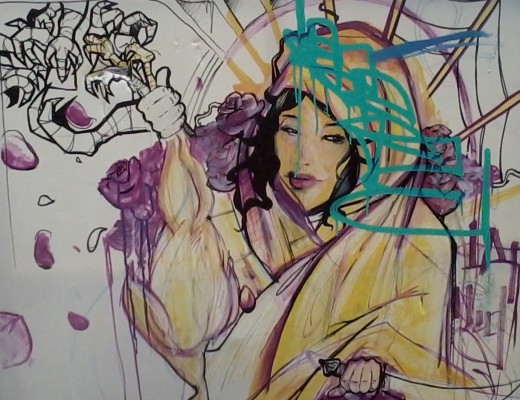 Femme au sabre graf